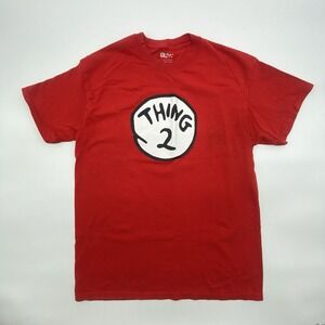 Thing 2 Shirt‎ Adult M Medium Red Dr Seuss Cartoon Graphic Tee